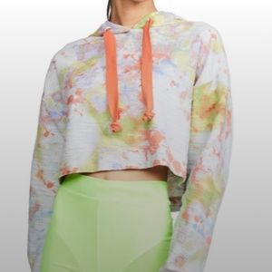 Free People Cropped Hoodie- EUC Worn Few times total